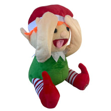 Cargar imagen en el visor de la galería, Elfo Musical con Movimiento 21x16x25 cm – Muñeco de Navidad Interactivo de Felpa con Sonido y Baile