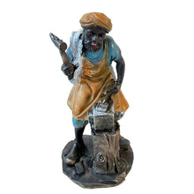 Cargar imagen en el visor de la galería, Set de 6 Figuras de Aldeanos de Resina para Belén Navideño 11,5 cm