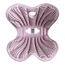 Cargar imagen en el visor de la galería, Cojin Ergonomico Infantil y Juvenil para Silla de Estudio - Corrector de Postura de Espalda y Coxis, Diseño Mariposa Antideslizante, Ideal para Niños y Estudiantes (Gris/Rosa)