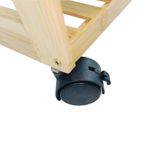 Cargar imagen en el visor de la galería, Estanteria de almacenamiento de cocina y baño de bambú de Bambú, Estantes de baño y Cocina diseño moderno, Mueble de Baño y Cocina