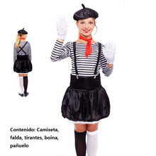 Cargar imagen en el visor de la galería, Disfraz Mimo Niña y Adultos | Disfraces Carnaval Profesiones Fiesta Cumpleaños