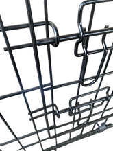 Cargar imagen en el visor de la galería, Transportín de Perro de 2 Puertas, Jaula para Perro Gato Animales Mascota Plegble con Asa Metal Alambre Con Bandeja Plástico Extraible