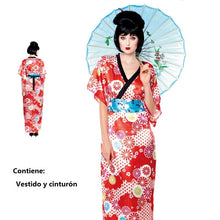 Cargar imagen en el visor de la galería, Disfraz Geisha Mujer Adulto para Carnaval Profesiones Fiesta Teatro