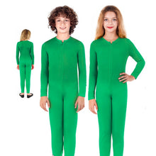 Cargar imagen en el visor de la galería, Mono Maillot Cuerpo Entero con Cremallera Invicible Infantil Niño Niña Unisex Disfraz Segunda Piel Para Bailar Teatro Halloween Carnaval