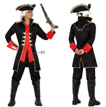Cargar imagen en el visor de la galería, Disfraz Pirata Capitán Hombre Adulto para Carnaval Fiesta Teatro Cumpleaño