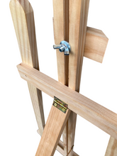 Cargar imagen en el visor de la galería, Caballete pintura madera de pino natural, Caballete Para Pintura para pintar en lienzo