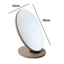 Cargar imagen en el visor de la galería, Espejo de Bambú Ajustable – Espejo de Mesa con Soporte Plegable, Diseño Natural y Ángulo Regulable