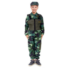 Cargar imagen en el visor de la galería, Disfraz Soldado Militar Camuflaje Niño Infantil para Carnaval Fiestas
