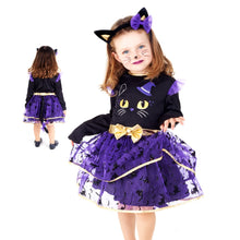 Cargar imagen en el visor de la galería, Disfraz Baby Cat Gata Gatita Bebé NIña Para Halloween Carnaval Teatro