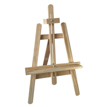 Cargar imagen en el visor de la galería, Caballete pintura madera de pino natural, Caballete Para Pintura para pintar en lienzo