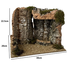 Cargar imagen en el visor de la galería, Cueva de Corcho Navideño Para Decoracion Navidad de Belén Nacemiento