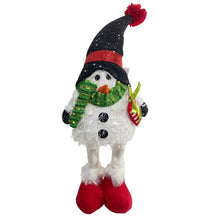 Cargar imagen en el visor de la galería, Muñeco Elfo de Navidad con luz LED Ilumina Cuerpo, Figura Enano de Elfo de Navideño Para Decoración 17x11x43cm de Navadad