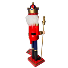 Cargar imagen en el visor de la galería, Cascanueces Soldado Verde / Rojo De Madera Navideño Figura Decorativa Para Decoracion de Navidad