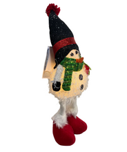 Cargar imagen en el visor de la galería, Muñeco Elfo de Navidad con luz LED Ilumina Cuerpo, Figura Enano de Elfo de Navideño Para Decoración 17x11x43cm de Navadad