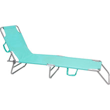 Cargar imagen en el visor de la galería, Tumbona Hamaca Plegable para Playa, Jardín, Terraza - Silla Hamaca Multiposiciones de Metal - 3 Posiciones 24 x 55 x 188 cm