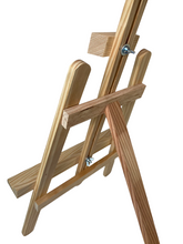 Cargar imagen en el visor de la galería, Caballete pintura madera de pino natural, Caballete Para Pintura para pintar en lienzo