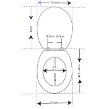 Cargar imagen en el visor de la galería, Tapa de Vater Asiento de Inodoro Tapa para WC ,Tapa Para Asiento de WC Baño