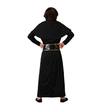 Cargar imagen en el visor de la galería, Disfraz Cura Negra Sotana Hombre Adulto Para Carnaval Halloween Fiestas