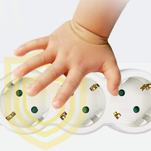 Cargar imagen en el visor de la galería, Adaptador Enchufe Schuko Ladron 3 Tomas Vertical Blanco 16A/250V MAX.3680W