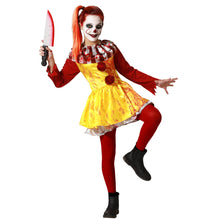 Cargar imagen en el visor de la galería, Disfraz Payasa Amarilla Infantil Niña Para Halloween y Carnaval Fiestas