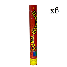 Cargar imagen en el visor de la galería, Cañón de Confeti Tubo Confetti para Fiesta Celebraciones Multicolor Metal Metalico 27 - 77 cm