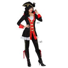 Cargar imagen en el visor de la galería, Disfraz Pirata Capitán Mujer Adulto para Carnaval Fiesta Teatro Cumpleaño