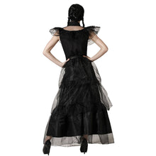 Cargar imagen en el visor de la galería, Disfraz Vestido Cosplay Niña Muerta Negra Mujer Adulto Para Halloween Carnaval Teatro