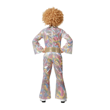 Cargar imagen en el visor de la galería, Disfraz Disco Multicolor Unisex Años 70 Niño Niña Infantil para Carnaval Fiesta Teatro