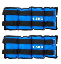 Cargar imagen en el visor de la galería, Pesas Para Tobillos y Muñecas de 1 a 5 Kilos, Lastres Doble Correa Ajustables, para Fitness Ejercicio Gimnasio Entrenamiento, Pesas Tobilleras Multifuncional