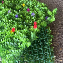 Cargar imagen en el visor de la galería, Panel de seto artificial, 60 × 40 cm planta artificial alfombra verde pared seto valla follaje panel casa boda panel, exterior hierba verdor hiedra valla privacidad pantalla