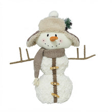Cargar imagen en el visor de la galería, Muñeco de Nieve Navideño Decorativo - Modelo aleatorio 34x14x44 cm - Material Arena y Poliéster - Adorno de Navidad
