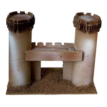 Cargar imagen en el visor de la galería, Castillo de Corcho para belén navideño, Castillo Miniatura belén para Aldea Decorativa para Nacimiento, Pesebre, Navidad, decoración Tradicional