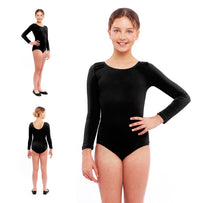 Cargar imagen en el visor de la galería, Maillot Ballet manga larga para Niña, Body o Maillot Infantil para Disfraz Bailarina