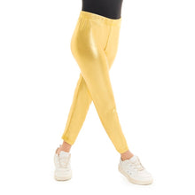 Cargar imagen en el visor de la galería, Leggins Metalizado Infantil de Niños Largo de Brillo Pantalon Elastico Efecto Metalizado Estilo Brillante Unisex Para Disfraz de Carnaval