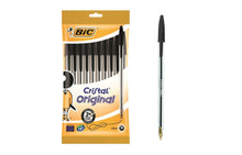 Cargar imagen en el visor de la galería, BIC Cristal Bolígrafos Original Pack 10 en bolsa Elegir Azul (1.0 mm) / Negro (1.0mm) / Multicolor (1.6mm) / 4 Colores (0.8mm)