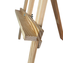 Cargar imagen en el visor de la galería, Caballete pintura madera de pino natural, Caballete Para Pintura para pintar en lienzo