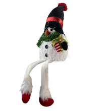 Cargar imagen en el visor de la galería, Muñeco Elfo Sentado de Navidad con luz LED Ilumina Cuerpo, Figura Enano de Elfo de Navideño Para Decoración de Navadad 15x9x45cm