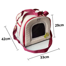 Cargar imagen en el visor de la galería, Transportin Alcochado bolso de viaje para Perro Gato Mascota Animal Cremallera Desmontable