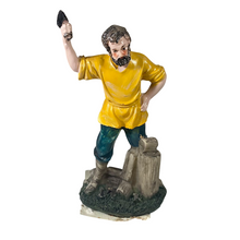 Cargar imagen en el visor de la galería, Set de 6 Figuras de Oficios en Resina para Belén (13 cm) – Personajes Tradicionales de Aldea y Pastores – Decoración Pesebre Navidad