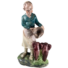 Cargar imagen en el visor de la galería, Set de 6 Figuras de Oficios en Resina para Belén (13 cm) – Personajes Tradicionales de Aldea y Pastores – Decoración Pesebre Navidad