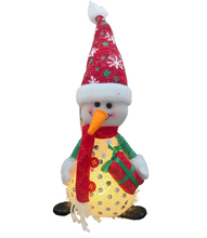 Cargar imagen en el visor de la galería, Muñeco Papa Noel, Reno y Muñeco Nieve (Aleatorio) de Navidad con luz LED Ilumina Cuerpo, Figura Jarh de Navideño Para Decoración de Navadad 14x11x31 cm