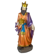 Cargar imagen en el visor de la galería, Nacimiento Belén Grande 11 figuras Portal de Belén Reyes Magos María Jesús y José 28-30cm