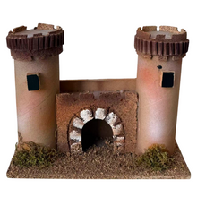 Cargar imagen en el visor de la galería, Castillo de Corcho para belén navideño, Castillo Miniatura belén para Aldea Decorativa para Nacimiento, Pesebre, Navidad, decoración Tradicional