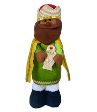 Cargar imagen en el visor de la galería, Conjunto de 3 Figuras Reyes Magos de Tela para Decoración de Navidad y el Día de Reye 13x10x39cm