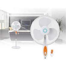 Cargar imagen en el visor de la galería, Ventilador de Pie Con Mando, Silencioso Redondo Oscilante, 4 Velocidades, Altura Regulable, Potencia