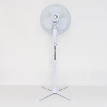 Cargar imagen en el visor de la galería, Ventilador de Pie Silencioso Redondo Oscilante 3 Velocidades Cabezal Inclinable y Altura Regulable