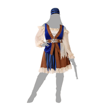 Cargar imagen en el visor de la galería, Disfraz Pirata Adulto mujer Para Carnaval Teatro Fiestas Cumpleaños