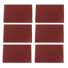 Cargar imagen en el visor de la galería, Set de 6 Salvamanteles de Navidad | Plástico Decorativo Ø 38 cm y 45 × 29,5 cm | Rojo, Oro y Plata