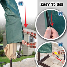 Cargar imagen en el visor de la galería, Funda Protectora para Parasol Sombrillas Gris Antracita 45x220 cm verano jardin