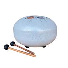 Cargar imagen en el visor de la galería, Tambor de LENGÜETA de Metal 21,5CM Tambor de lengua, 8 notas, instrumento de percusión con bolsa de transporte